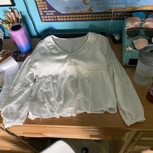 Cotton peasant blouse